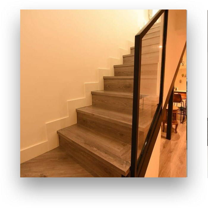obra sótano escaleras terminadas